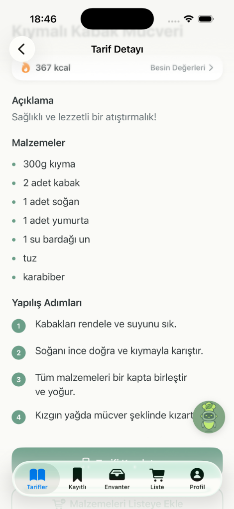 Detaylı Tarifler